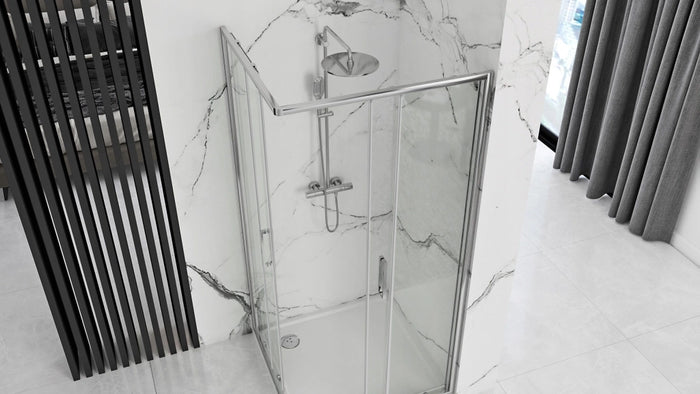 Cabina Doccia Rea Punto 80x80 con piatto doccia Savoy