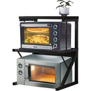 Supporto per Stampante Scaffale Portaoggetti Multiuso Nero Scaffalatura 3 Livelli