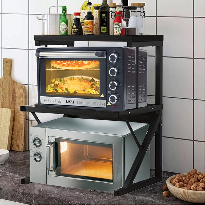 Supporto per Stampante Scaffale Portaoggetti Multiuso Nero Scaffalatura 3 Livelli