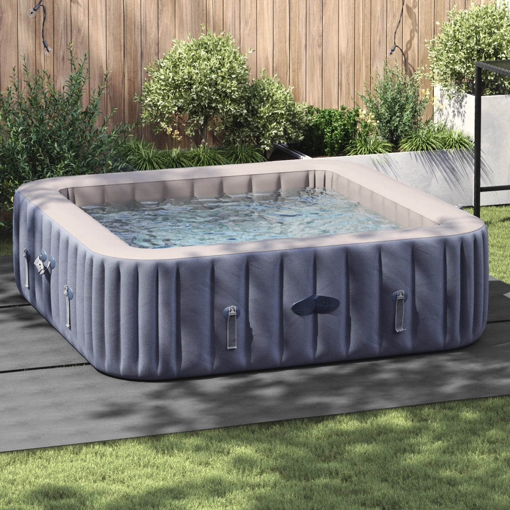 Copertura Piscina Quadrata Grigio chiaro Polietilene 396 x 396 cm