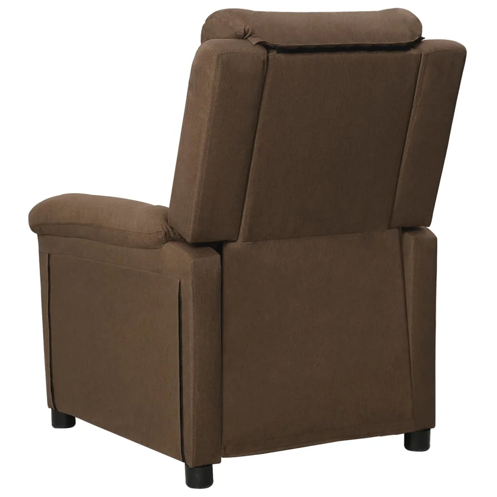 Poltrona Reclinabile Marrone in Tessuto cod mxl 32728