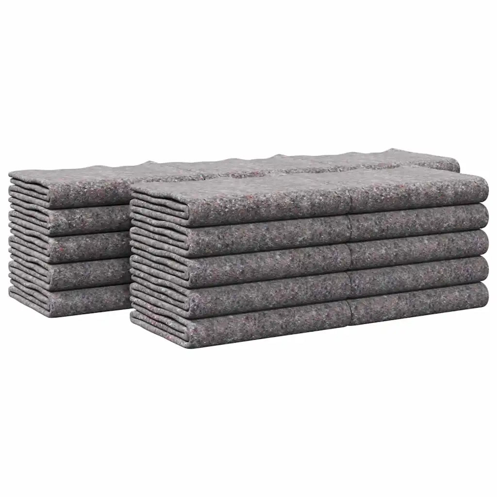vidaXL Coperte da trasloco 25 pcs Grigio 150 x 200 cm Tessuto