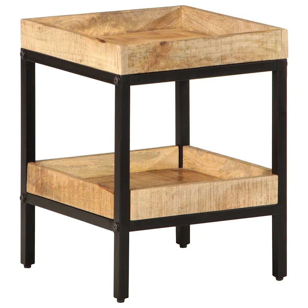Tavolo laterale Marrone 35 x 35 x 45 cm Legno di mango massello 374089