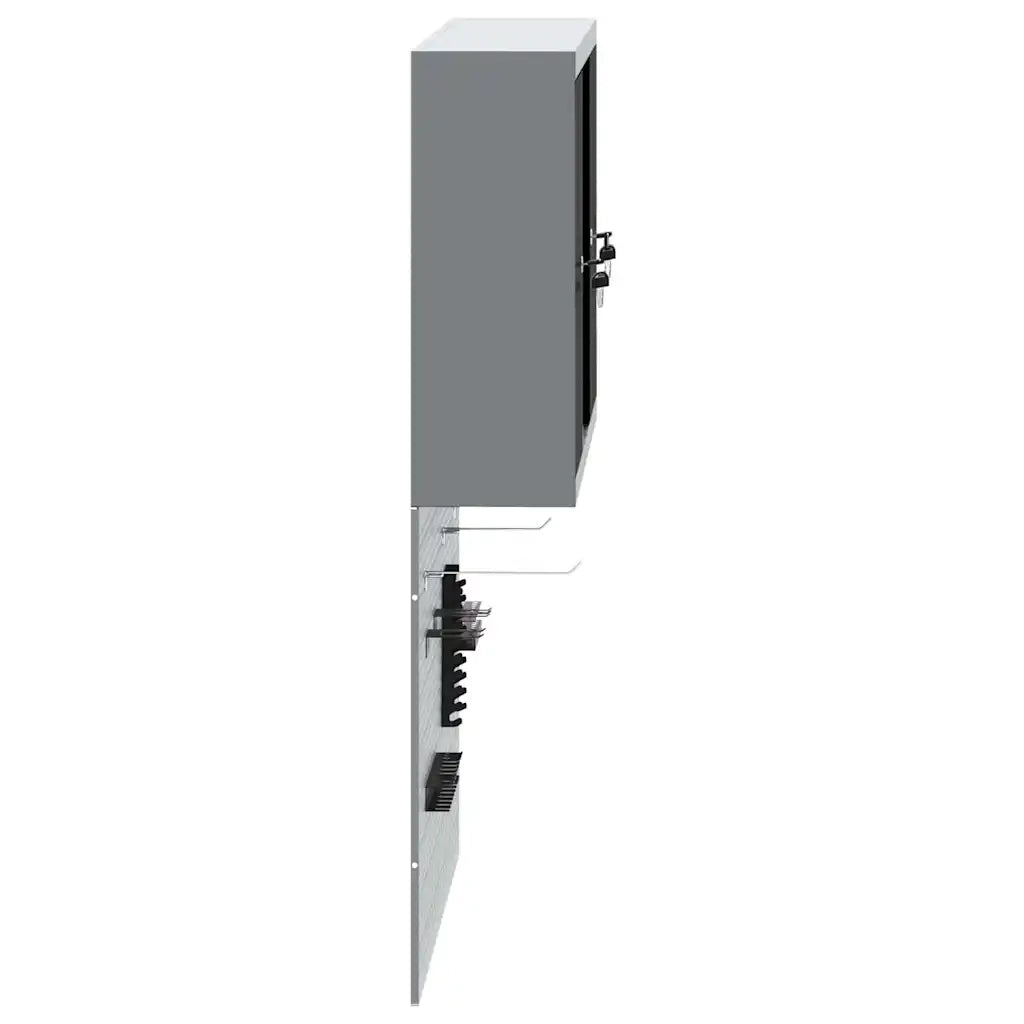 Set di armadi per attrezzi con lo scaffale 3 pcs Nero 3321404