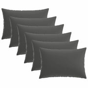 Federa 6 pcs HEERLEN Antracite 30 x 50 cm Poliestere 907820