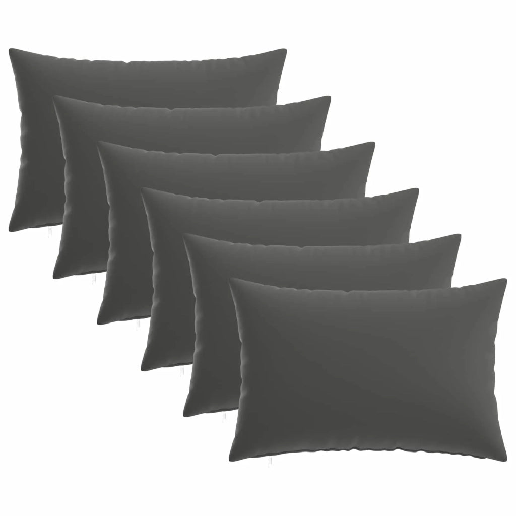 Federa 6 pcs HEERLEN Antracite 30 x 50 cm Poliestere 907820