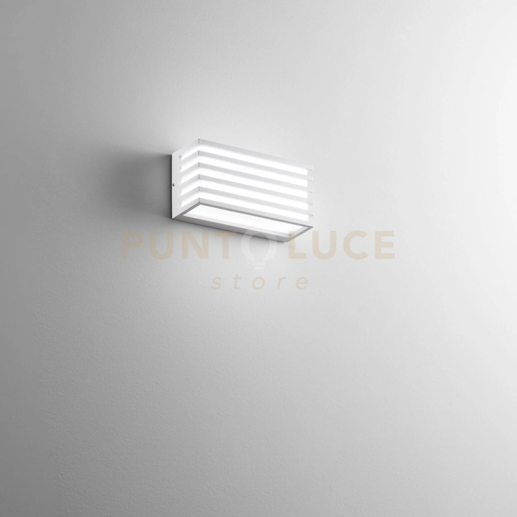 APPLIQUE BIEMISSIONE LED DUKROT BIANCA 12W 1440LM CCT 3000K / 4000K IP54 CCT 22X8X11CM