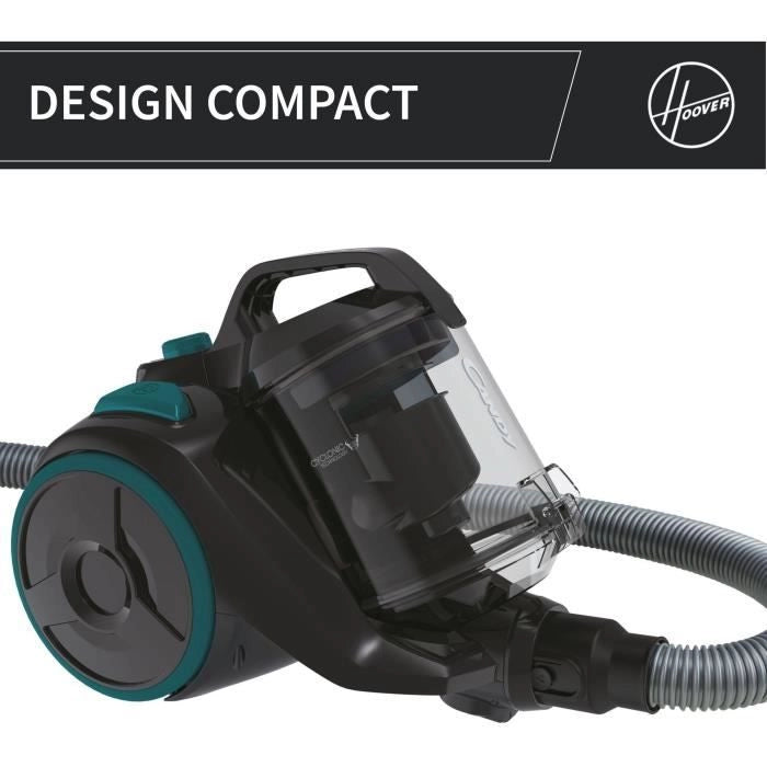 Aspirapolvere senza sacchetto - CANDY CAF34HM - 800 W - Cassetta 2,5 L - 79 dBA - Filtro HEPA 13 lavabile