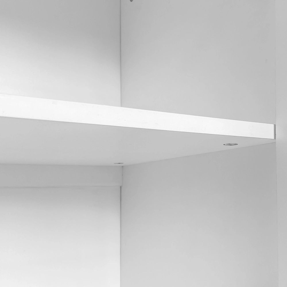 Cassettiera con 2 Ante e Cassetti ¨C MINIMAL ¨C Bianco, Metallo, 160x40x80 cm