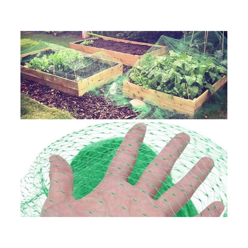 Rete Anti Uccelli 4X12m Rete da Giardino Verde Proteggere Piante Frutta Fiori Alberi