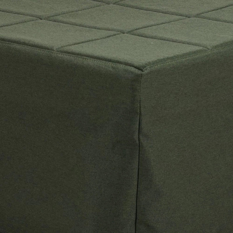 Pouf letto singolo pieghevole Vega tessuto colore verde scuro