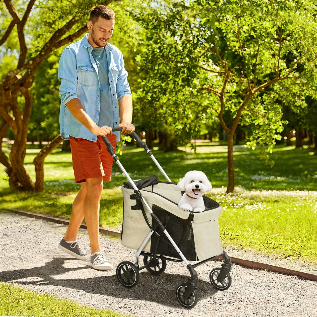 Carrello Trasporto Cane Piccolo Folding ¨C Zephmum ¨C Khaki
