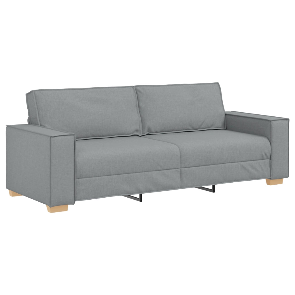 Set di divano 3 pezzi con cuscini Grigio chiaro