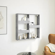 Armadietto a Muro Grigio Cemento 80x15x80 cm Legno Multistrato 854547