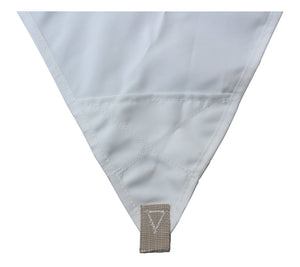 Tenda Vela da Giardino Triangolare 400x400x400 cm in Poliestere 210 gr Bianco