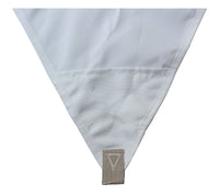 Tenda Vela da Giardino Triangolare 300x400x400 cm in Poliestere 210 gr Bianco