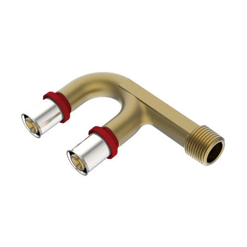 RACCORDO DOPPIO IKARO MASCHIO A U- Diam. 20x20 - 1/2- IKARO- pezzi 1