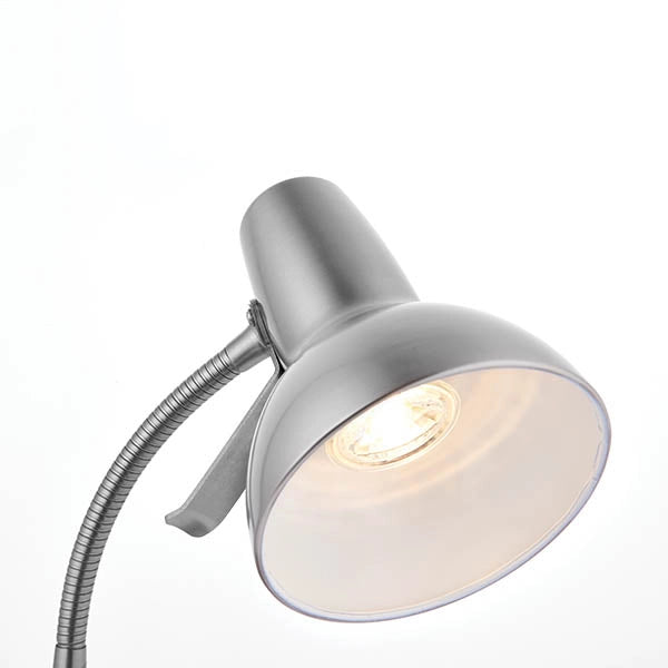 Lampada da scrivania Amalfi Endon nichel satinato USB GU10 7W