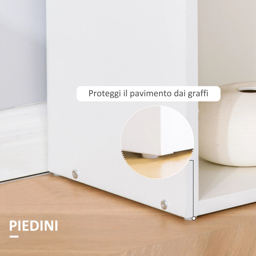 Scrivania con Libreria ¨C zephmum ¨C Bianco 120x55x120 cm