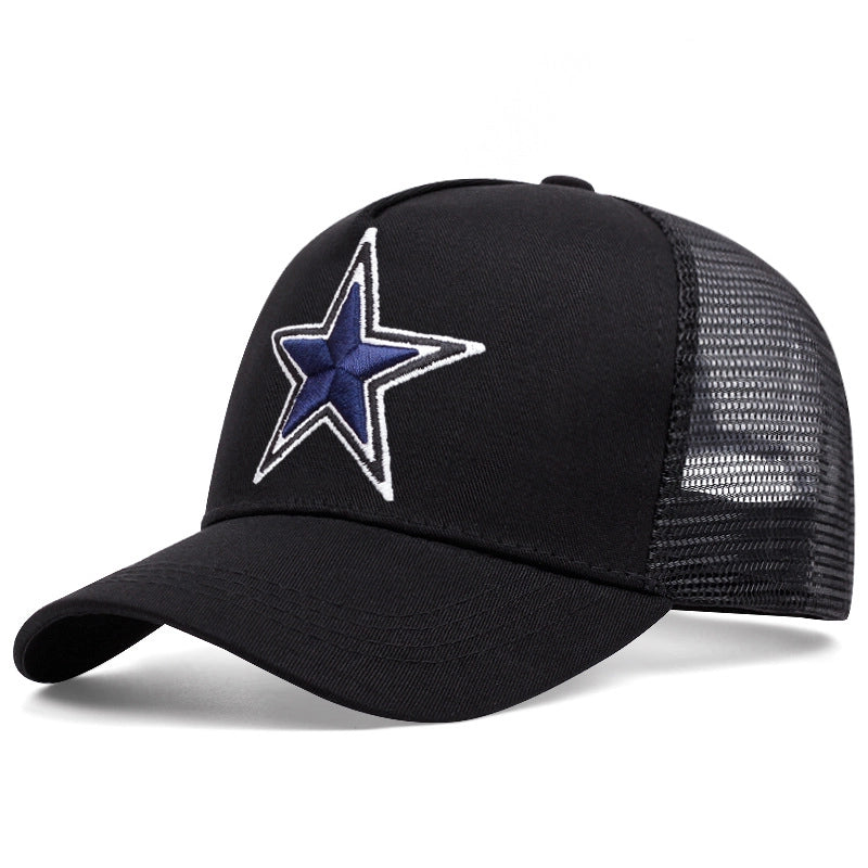 Cappellino da baseball nero con stella a cinque punte