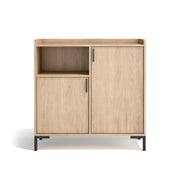 Credenza da ingresso Herdasa effetto rovere chiaro 88x90x33