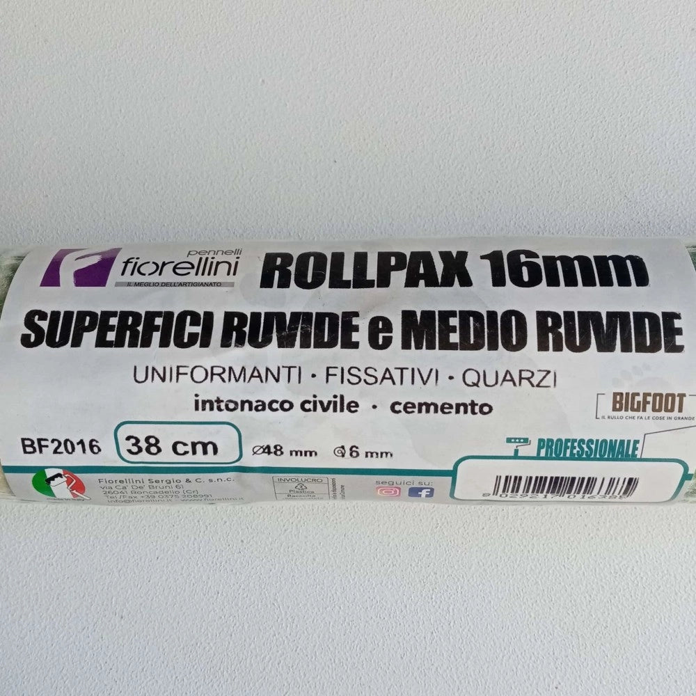 Fiorellini bf2016 rullo da 38cm in microfibra serie big foot senza manico
