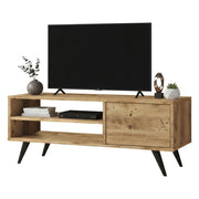 Mobile porta TV Max, Credenza da soggiorno, Armadio basso per TV, Base parete attrezzata, 110x40h44 cm, Quercia