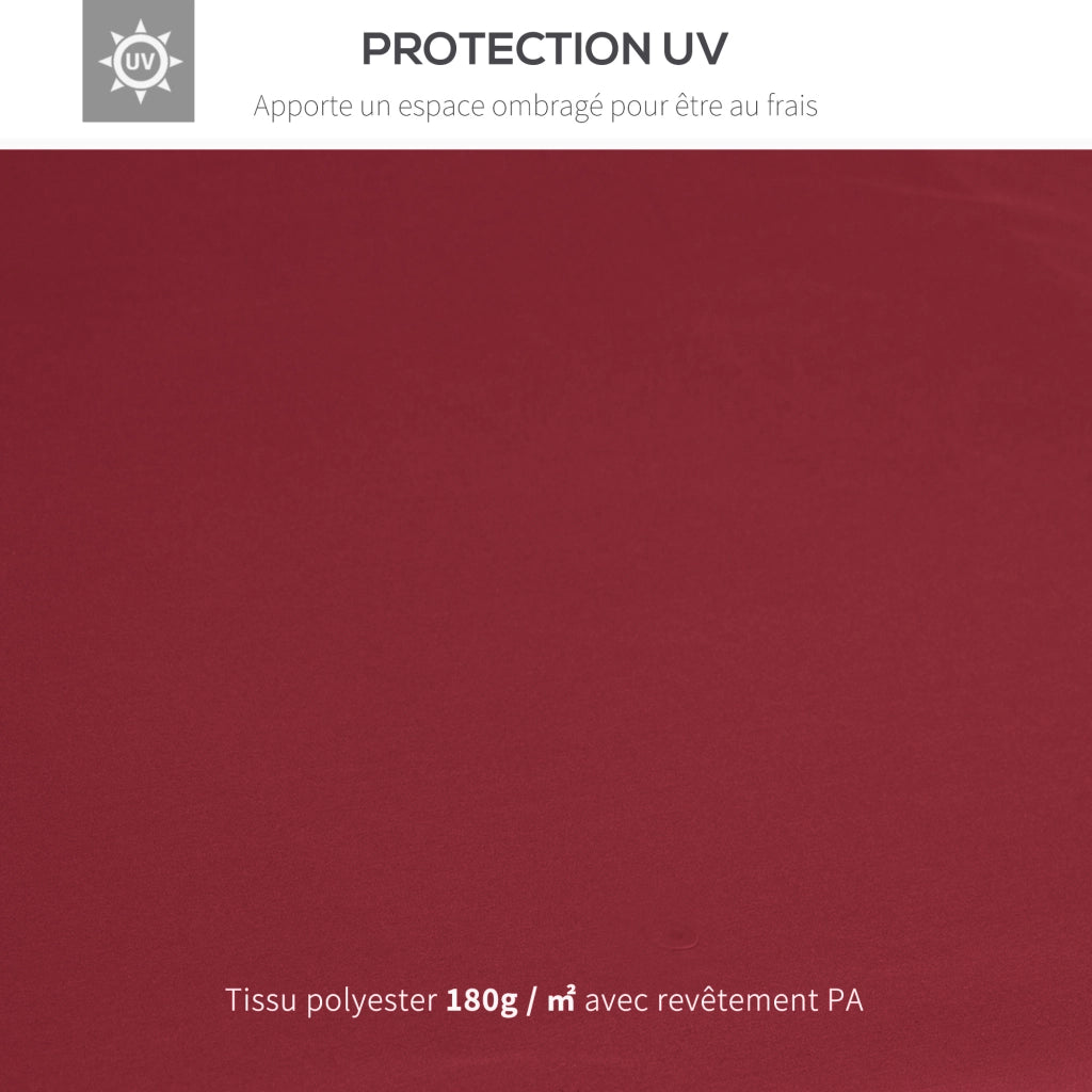Tenda da giardino ¨C zephmum ¨C 3x3 m rosso bordeaux