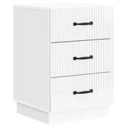 Armadio da Notte con cassetto Bianco Lucido 43 x 41 x 63,5 cm