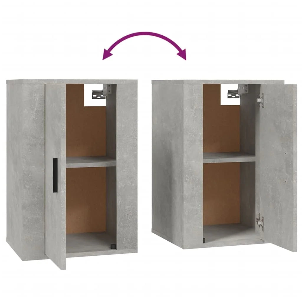 Mobile TV multimediale da parete mensola TV credenza TV per sala da pranzo soggiorno camera da letto 2 pezzi 40 x 34,5 x 60 cm grigio 02_0028913