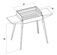 Barbecue a Carbone Carbonella in Acciaio Lisa Luxury Etna Mini