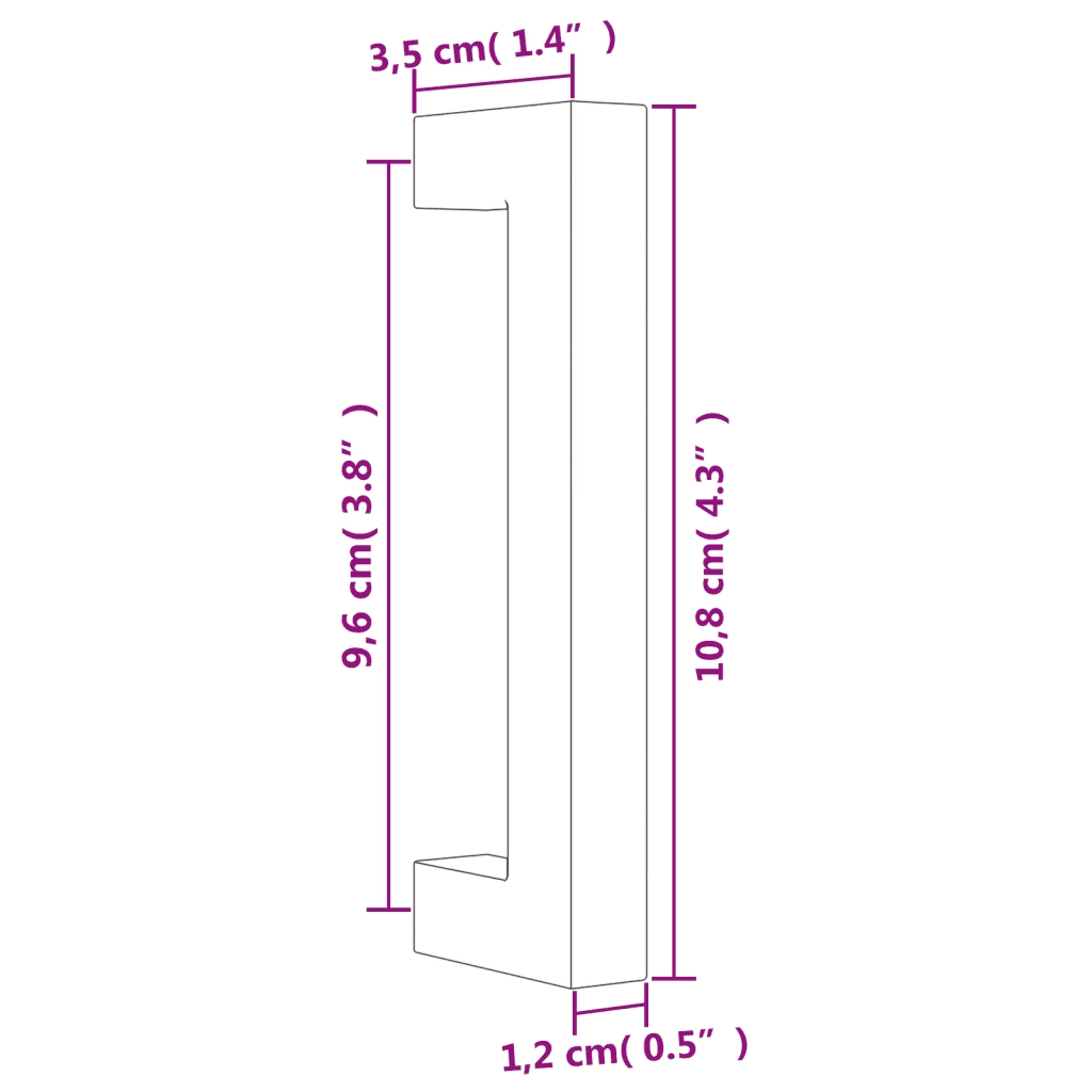 Maniglie per Mobili 20 pz Argento 96mm in Acciaio Inox CFW8610595