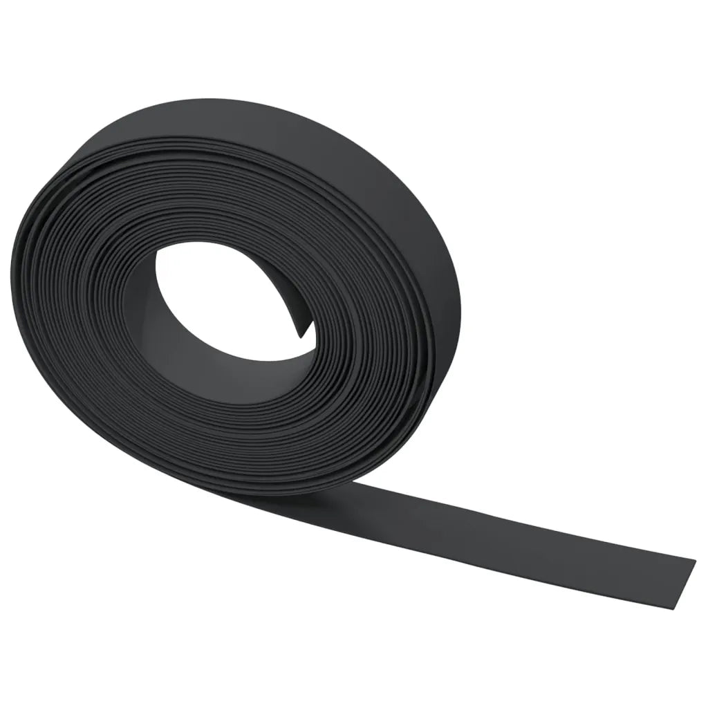 Bordature da Giardino 2 pz Nere 10 m 10 cm in Polietilene 3155432