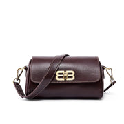 Borsa da donna in vera pelle marrone