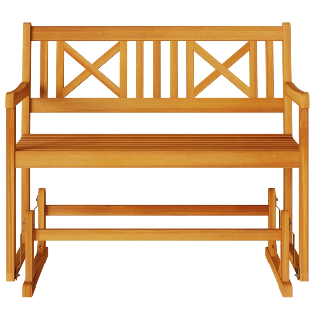 Panchina Oscillante da Giardino 110x59x97 cm Legno Massello Acacia