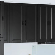 Armadietto a muro PORTO Nero 40 x 31 x 100 cm Legno multistrato