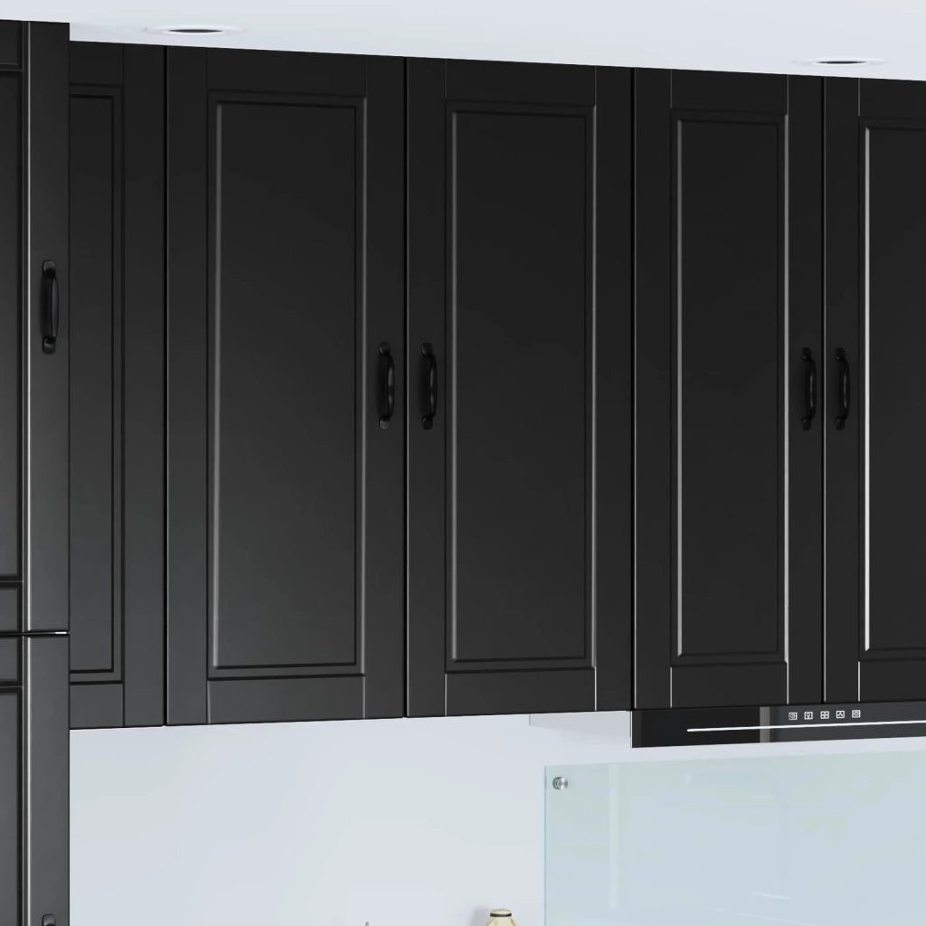 Armadietto a muro PORTO Nero 40 x 31 x 100 cm Legno multistrato