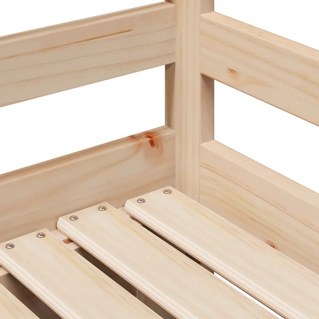 Dormeuse con Cassetti 90x200 cm Legno Massello Pino 3302144