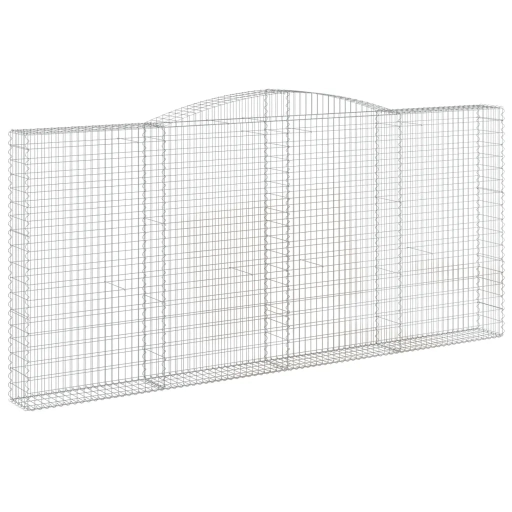 Cesti Gabbioni ad Arco 6 pz 400x30x180/200 cm Ferro Zincato 3146922