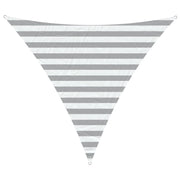 Vela Parasole | Telo Ombra | Vela da ombra solare Grigio chiaro e bianco 2 x 2 x 2 m