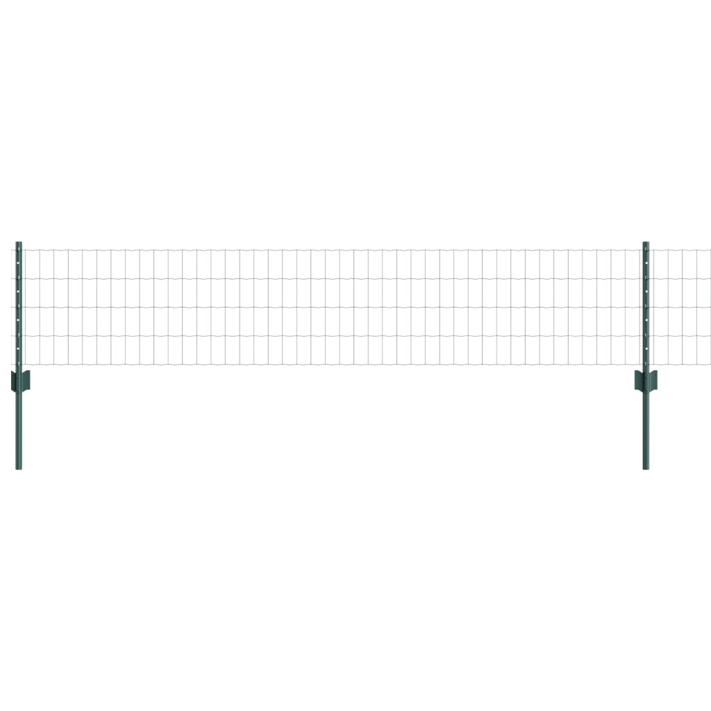 Recinzione Euro di con 5 pali a U Verde 0.4x10 m Acciaio