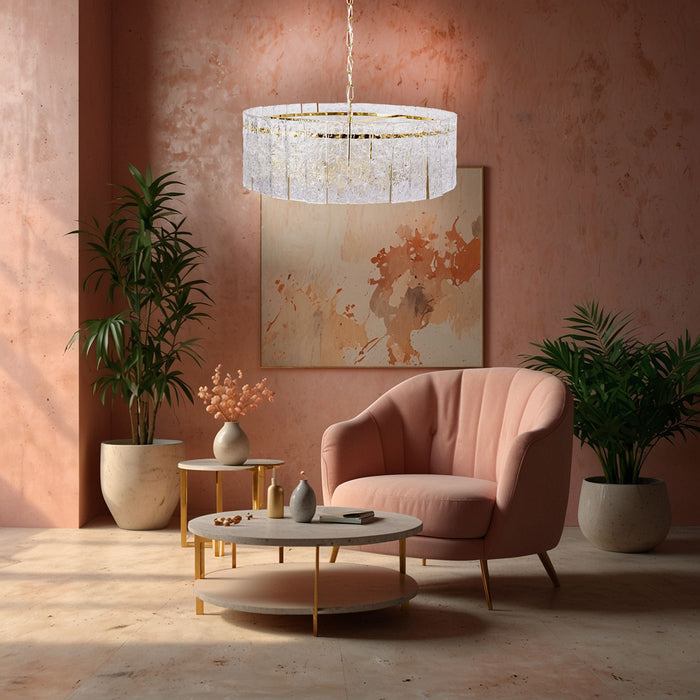 Lampada Cristal App1779-cp 60cm Gold