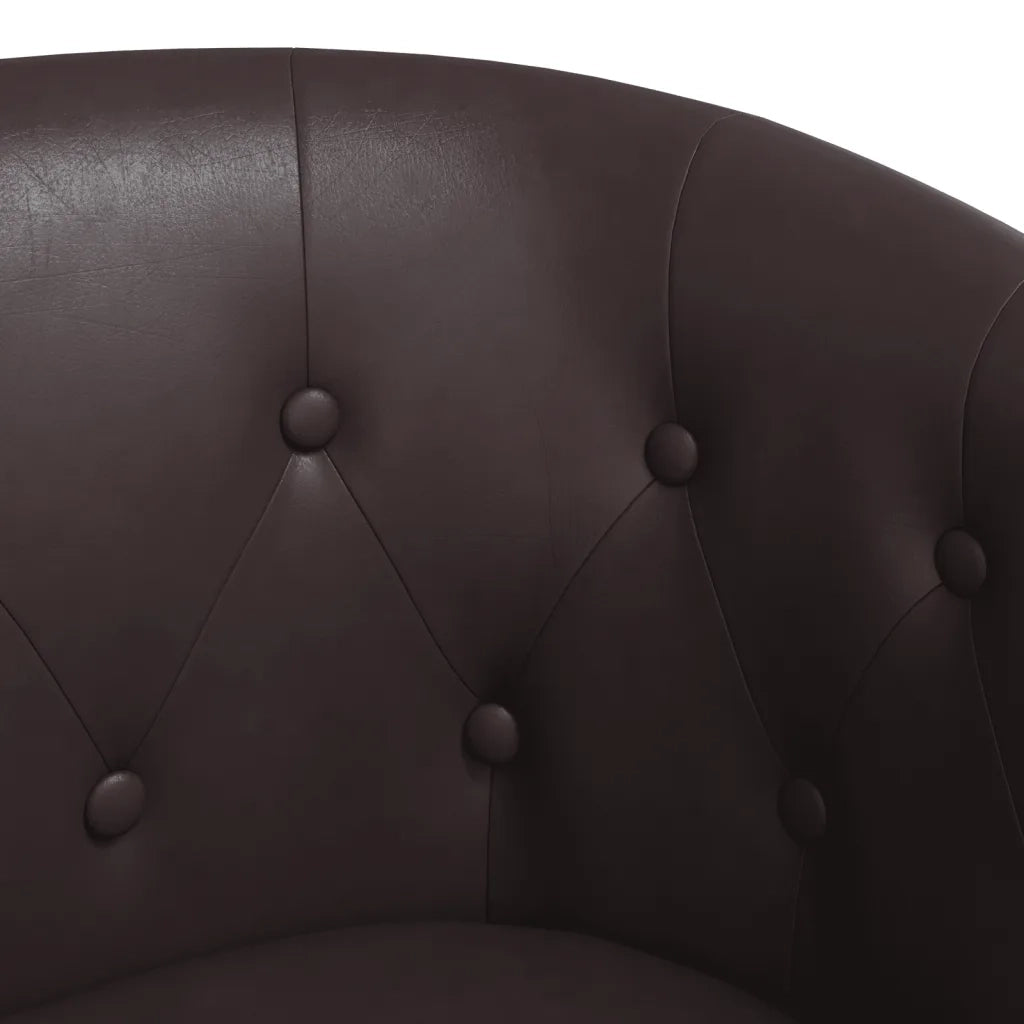Divano Sedia-Poltrona Cabriolet Marrone in Similpelle 543500