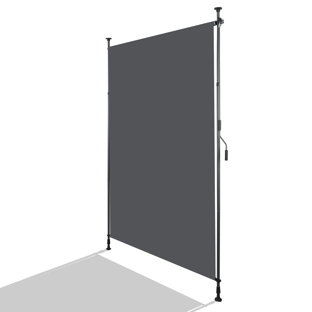 Tenda da Sole Verticale per Balcone e Terrazza ¨C MINIMAL ¨C Antracite, 200x270 cm, Senza Foratura