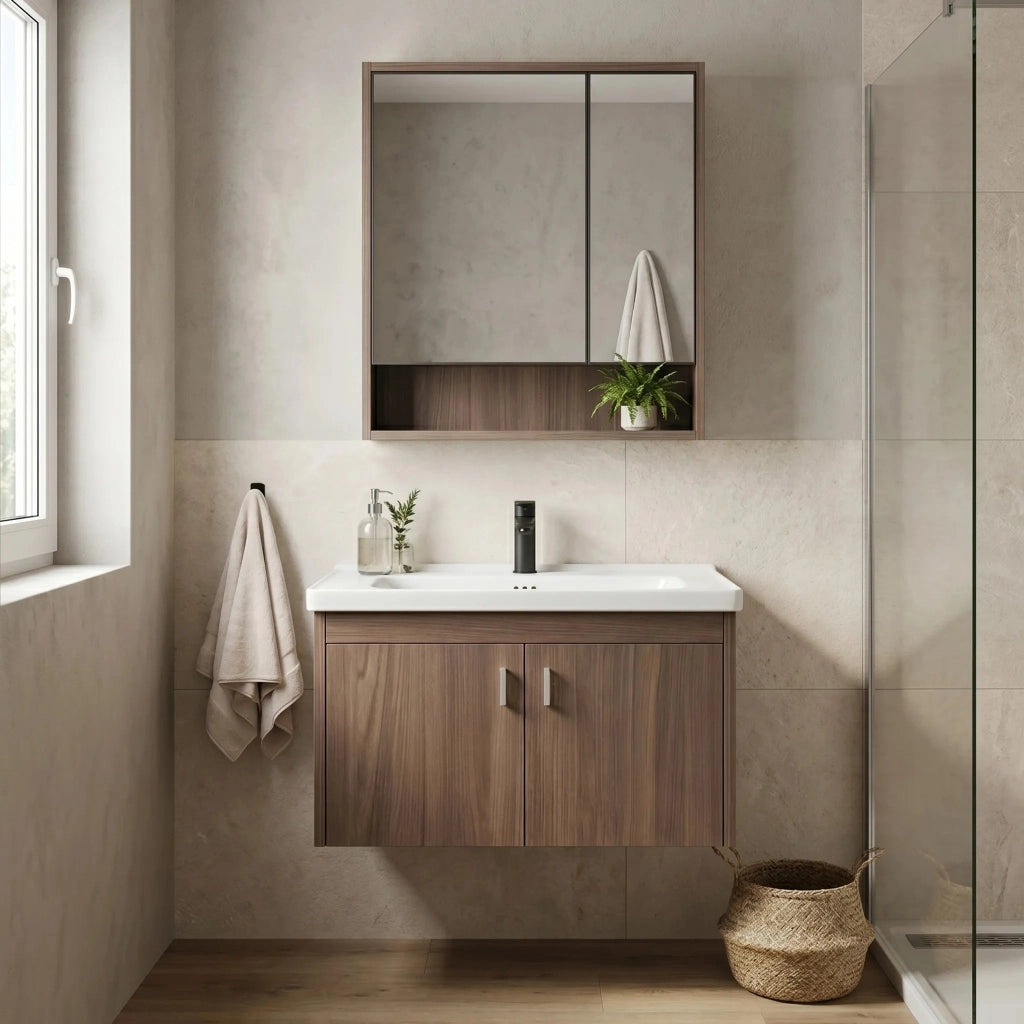 Set Di Mobili Da Bagno Con Lavabo Arvo Db66-70 70cm