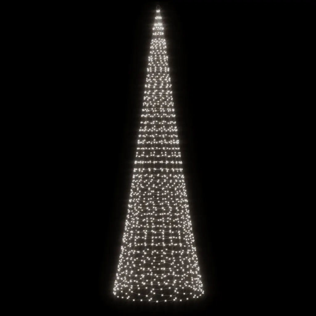 Luce Albero di Natale su Pennone 1534LED Bianco Freddo 500cmcod mxl 107365