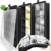 Igloo con coperchio - Easy Pop Out Flexibile Silicone - BPA libero - Ideale per freezer Bebende di bambino Whisky Cocktail e Drink