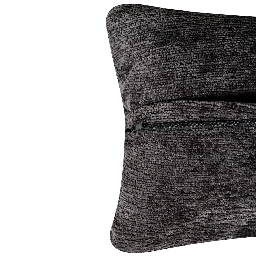 Poltrona girevole con poggiapiedi Nero Ciniglia Base singola Seduta imbottita