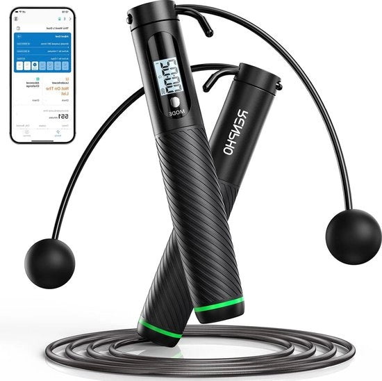 Tessitura elastica con contatore regolabile analisi dati wireless velocità tessitura elastica per allenamento fitness - donne uomini bambini crossfit