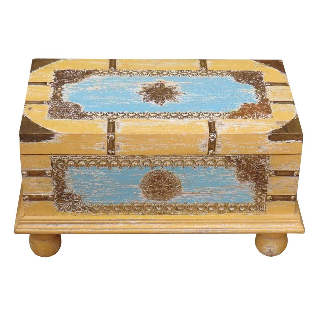 Baule in legno marrone 50x28x27h